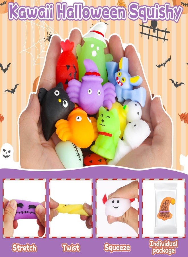 PaLeyFer 68Pcs Halloween Squishy Toys for Kids, Halloween Party Favors, Trick or Treat Goodie Bag Fillers, Kawaii Squishy Halloween Toys Gifts for Boys Girls Classroom Rewards - Image 2